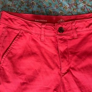 St. John's Bay Mid Rise Girlfriend Chino Pants Vermillion Red Size 10